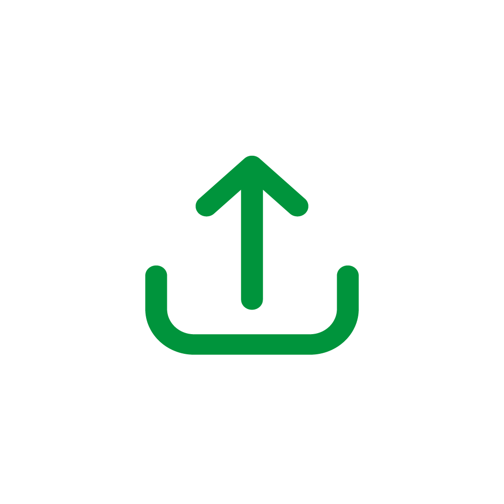 Upload Symbol mit Pfeil nach oben